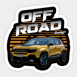 Jeep Avenger jeep car offroad name Sticker